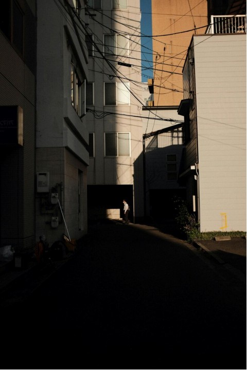 Last mile delivery van in urban environment